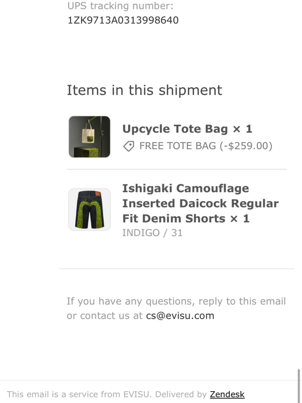 Evisu Indigo Denim Shorts with Bright Green Camouflage Panels